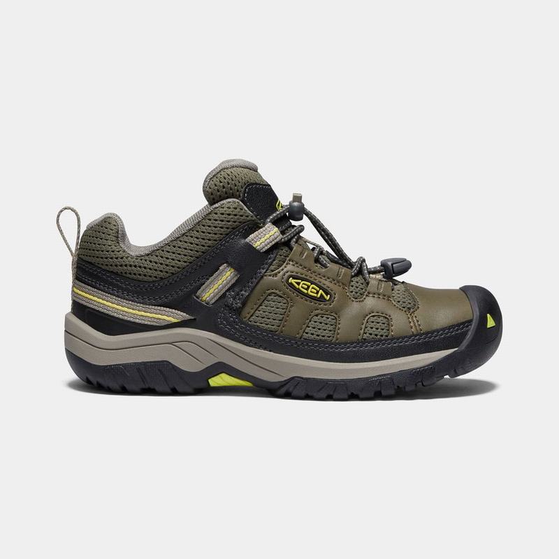 Keen Targhee Kids Hiking Shoes Dark Olive NZ Sale (2937-ULEJP)